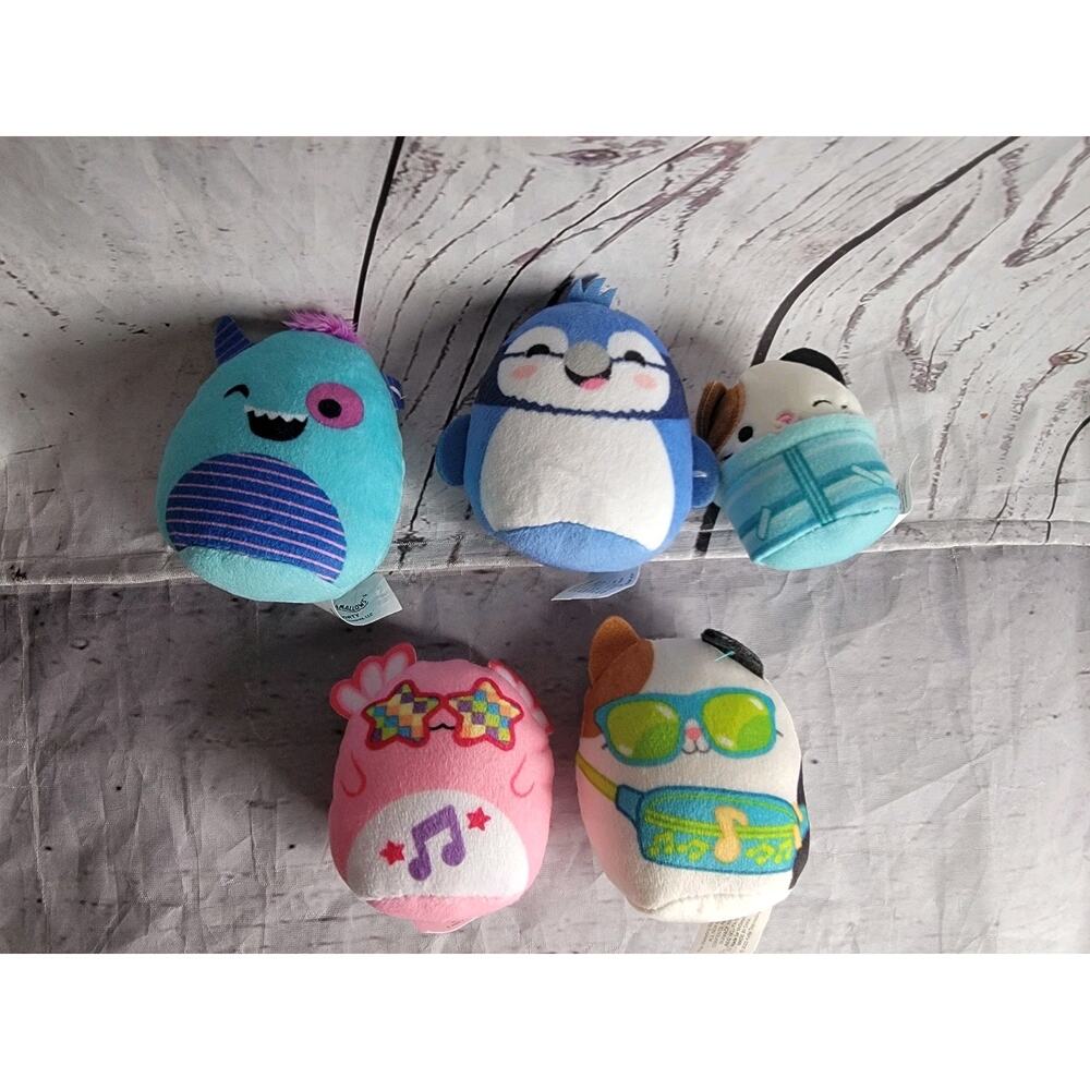 Lot Of 5 Squishmallows Plushies Mini McDonalds Micromallows Squishville